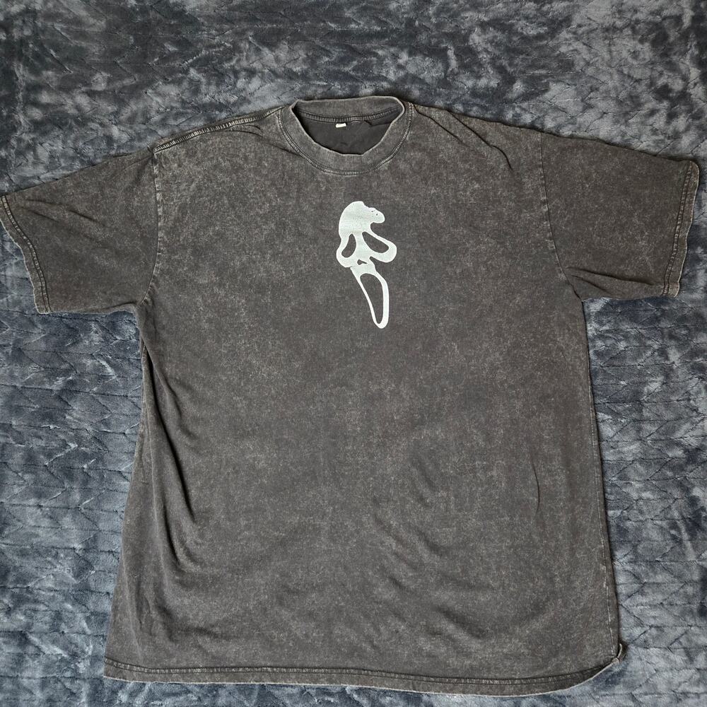 Ghost Face: Halloween Party 90s Horror Movie Tee Unisex Short Sleeve Black - XXL